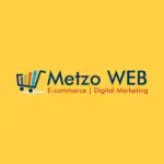 Metzo Web logo with yellow background