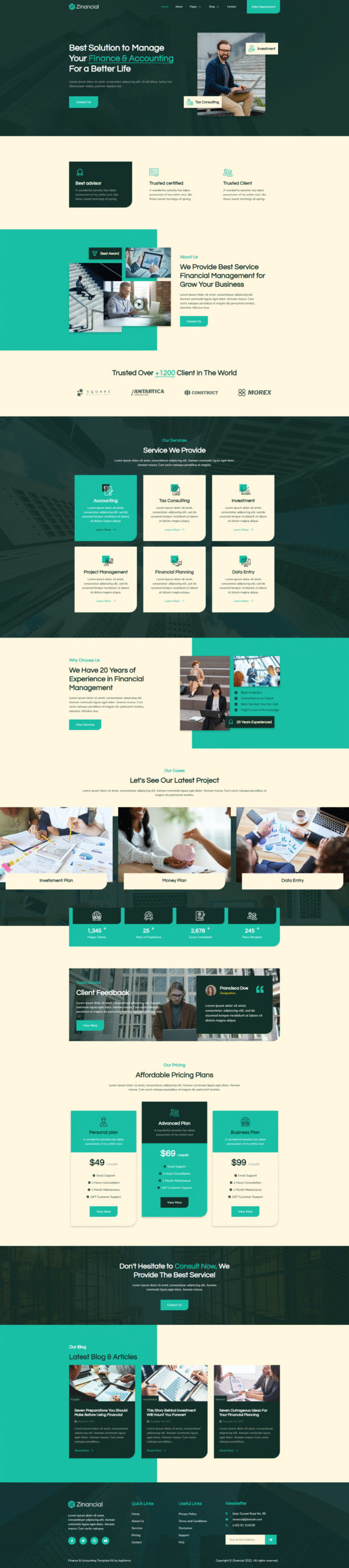 bookkeeping web design