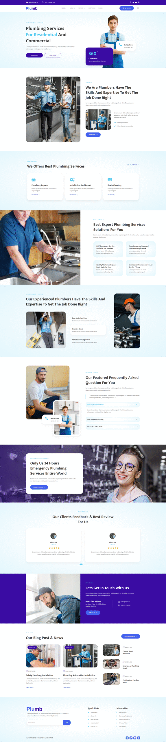 plumbing web design 1