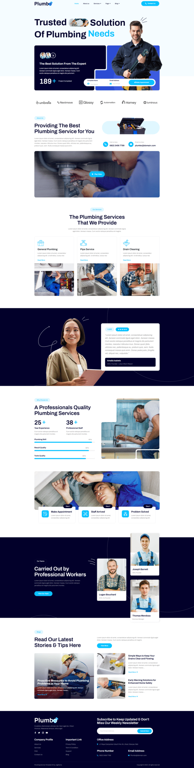 plumbing web design 3