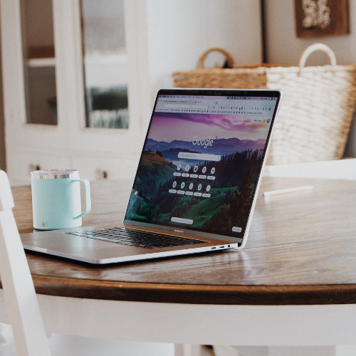 google window in a laptop